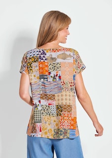 Druckbluse im Patch-Print thumbnail 3