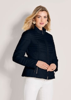 Lightweight quilted jacket with stand collar thumbnail 2