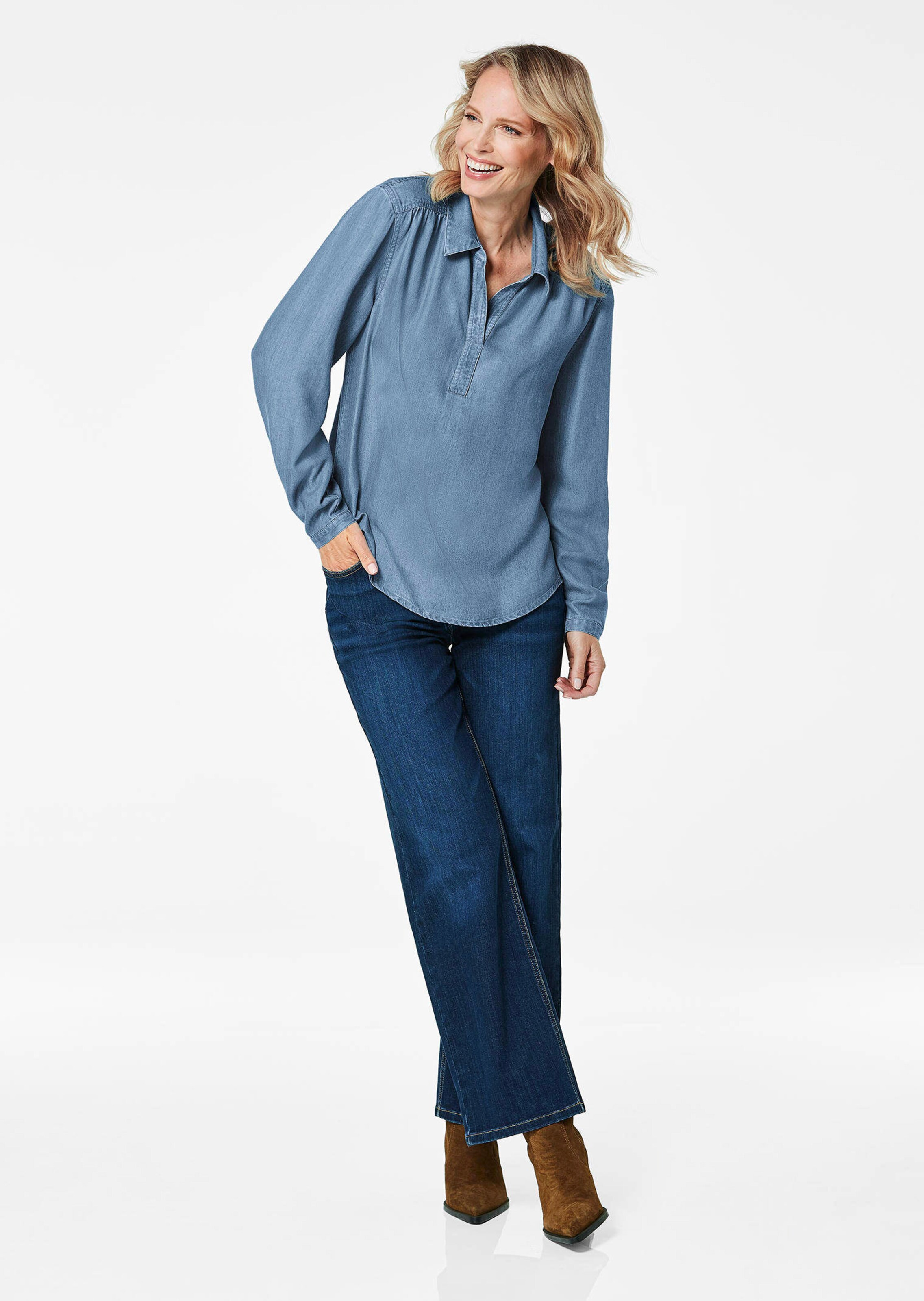 Denim blouse van Tencel thumbnail 2