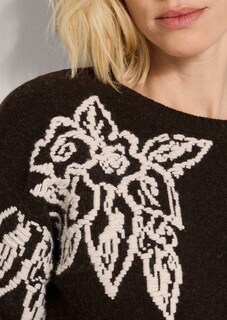 Pull en maille avec motif floral thumbnail 6