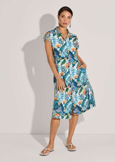 Hemdblusenkleid mit exotischem Print thumbnail 3