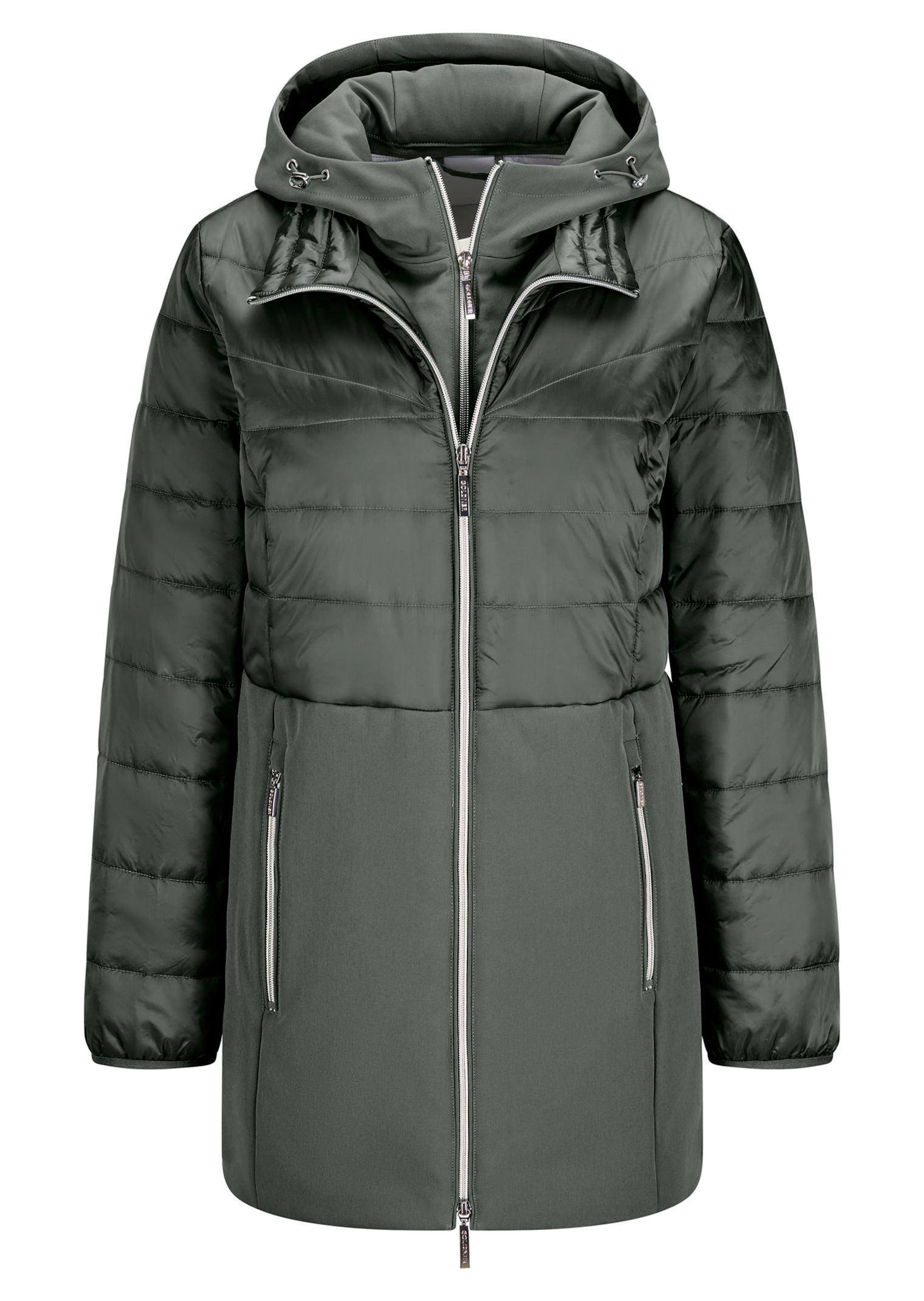 Steppmantel mit Softshell-Einsatz