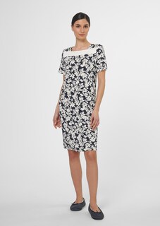 Sleepshirt mit Spitzeneinsatz und abstraktem Floralprint thumbnail 3