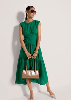 Baumwollkleid mit Stufenrock thumbnail 5