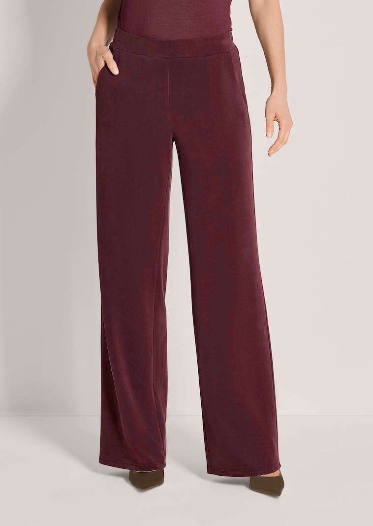 Broek met een elastische tailleband van zachte jersey