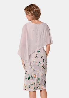 Kleid mit floralem Druck und Chiffonüberwurf thumbnail 3