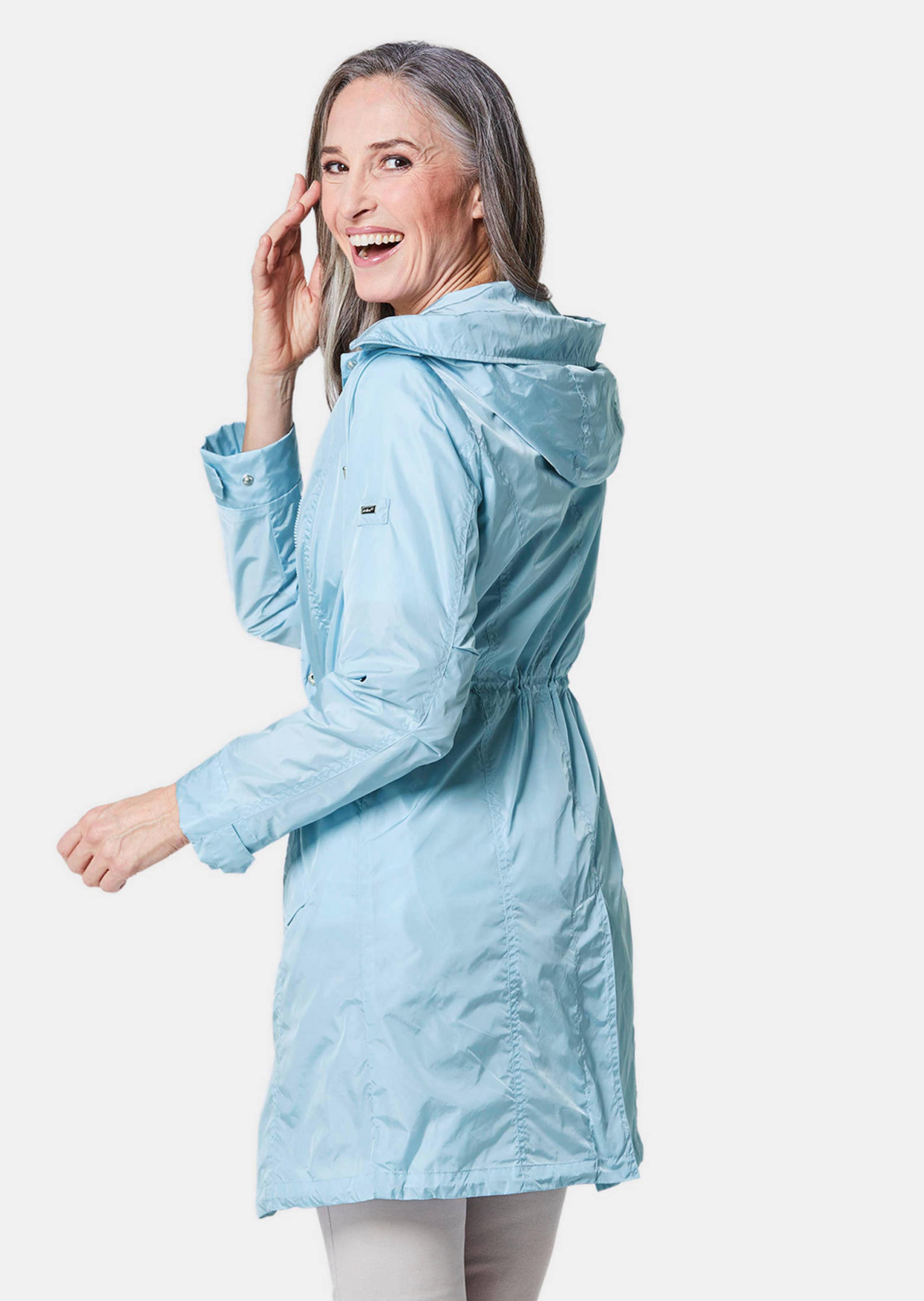 Trendiger leichter Regen Parka aus funktionalem Material thumbnail 3