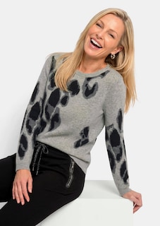 Kaschmirpullover im Leo-Look thumbnail 4