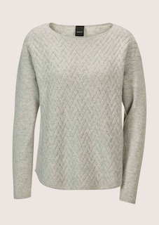 Rundhals-Pullover mit Jacquard-Muster thumbnail 7