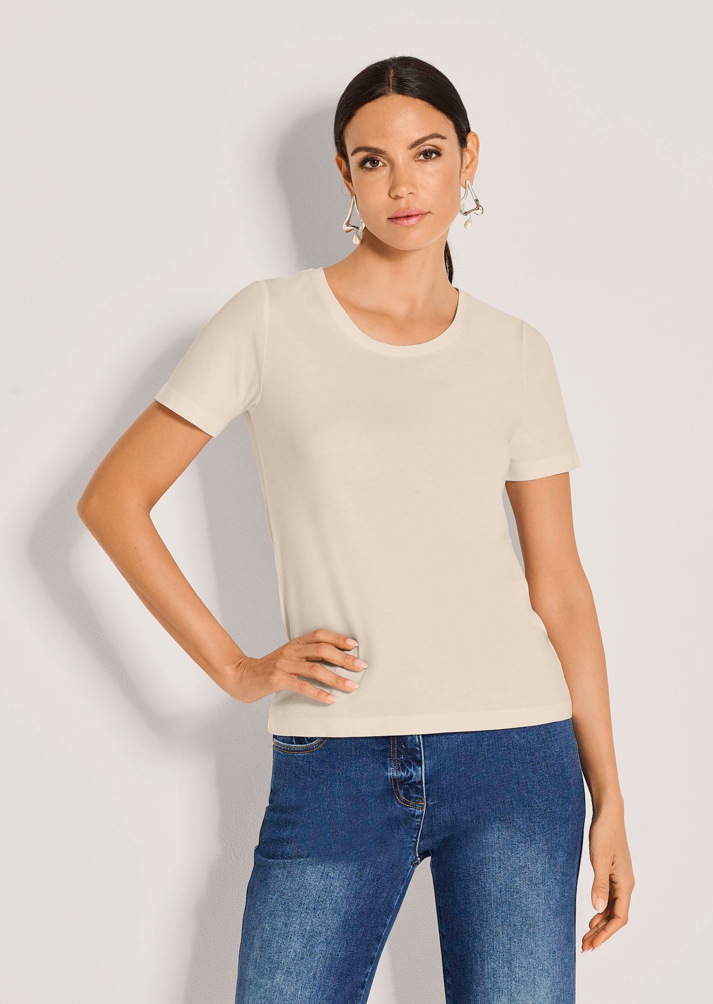 Basic-Shirt mit Rundhals