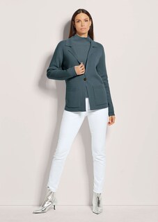 Gebreide blazer met kasjmier thumbnail 2