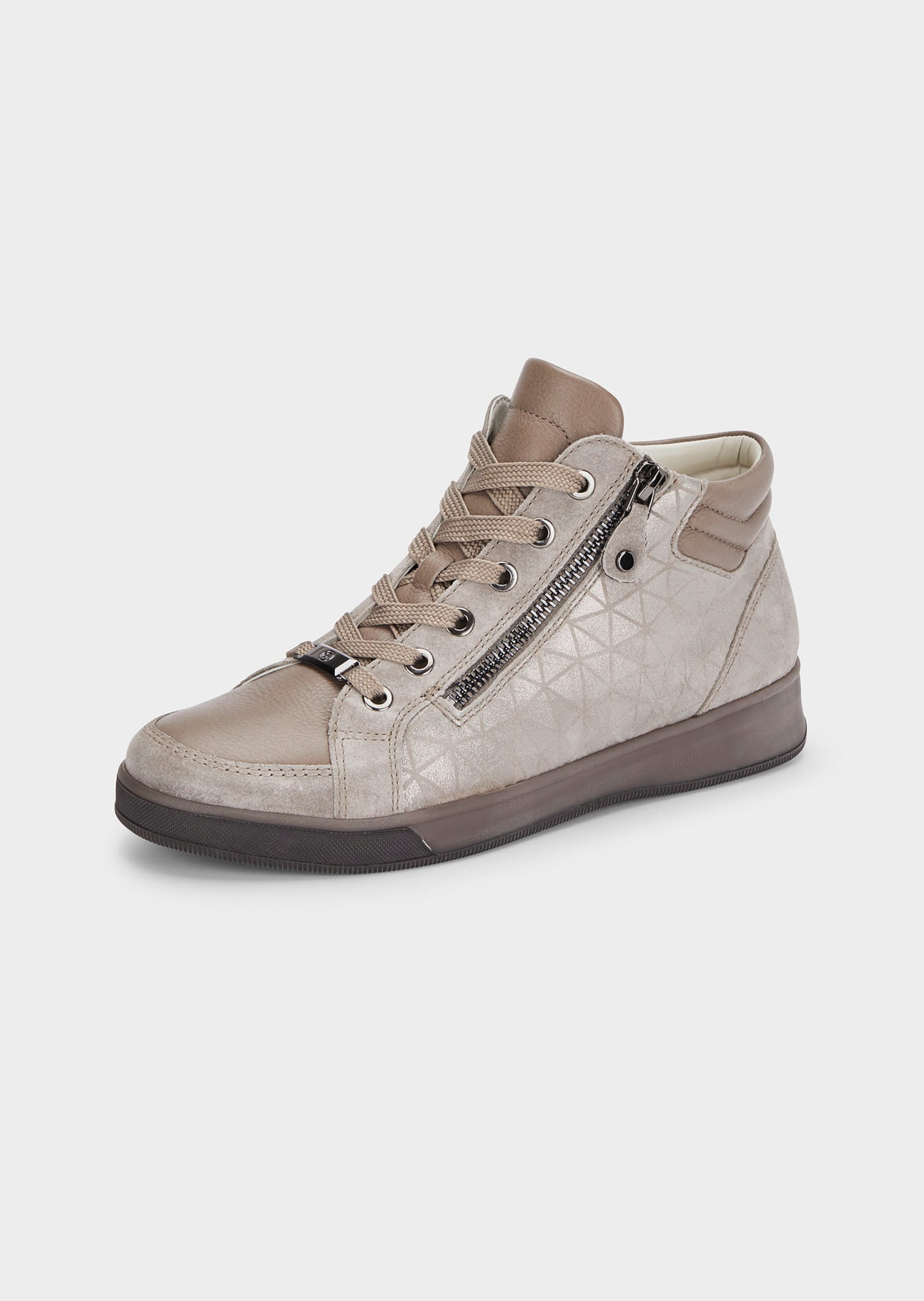 Stiefelette mit Schnürung und Reißverschluss