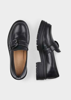 Leder-Slipper mit Zierschnalle thumbnail 2