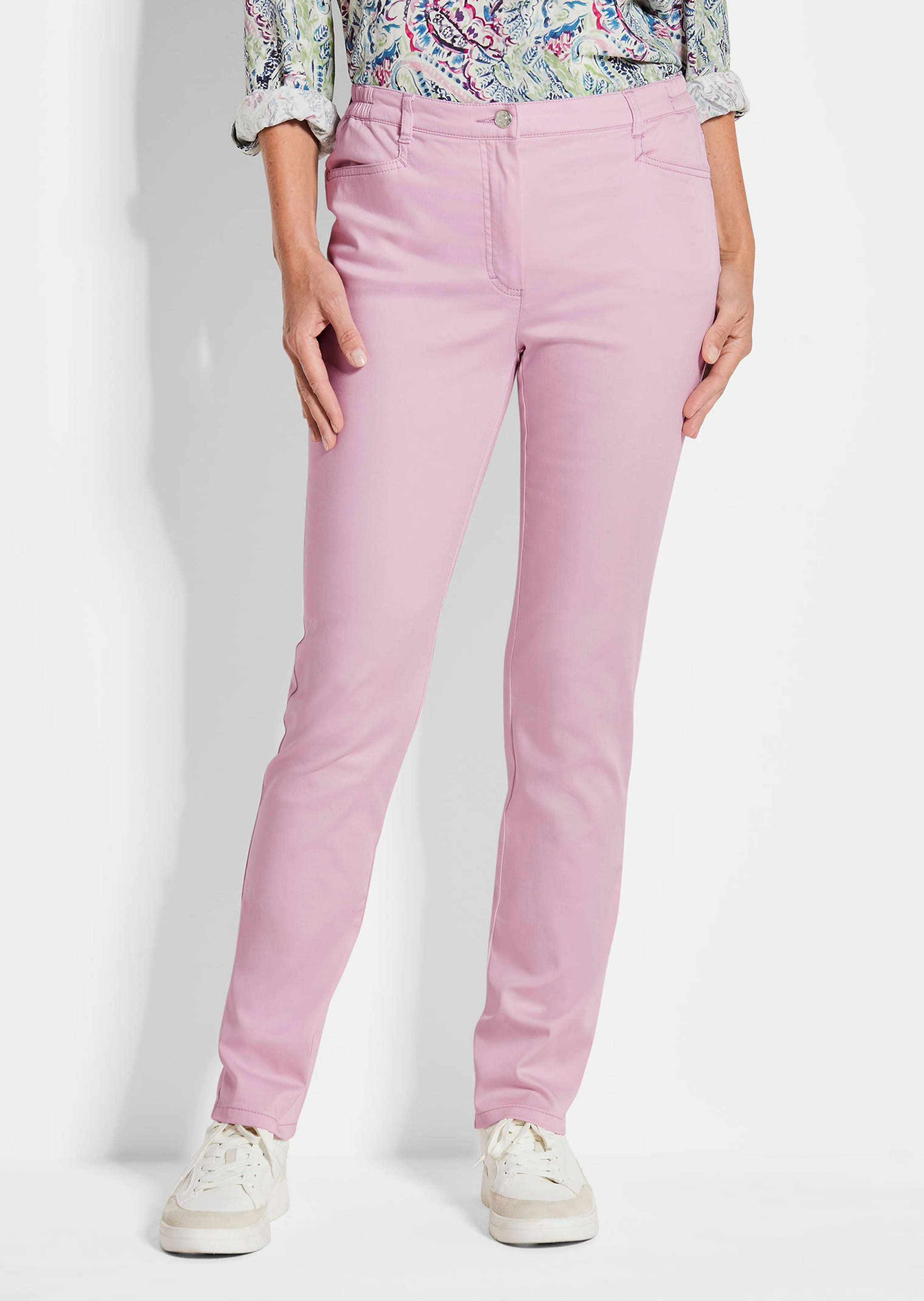 Satijnen katoenen broek LOUISA COMFORT+