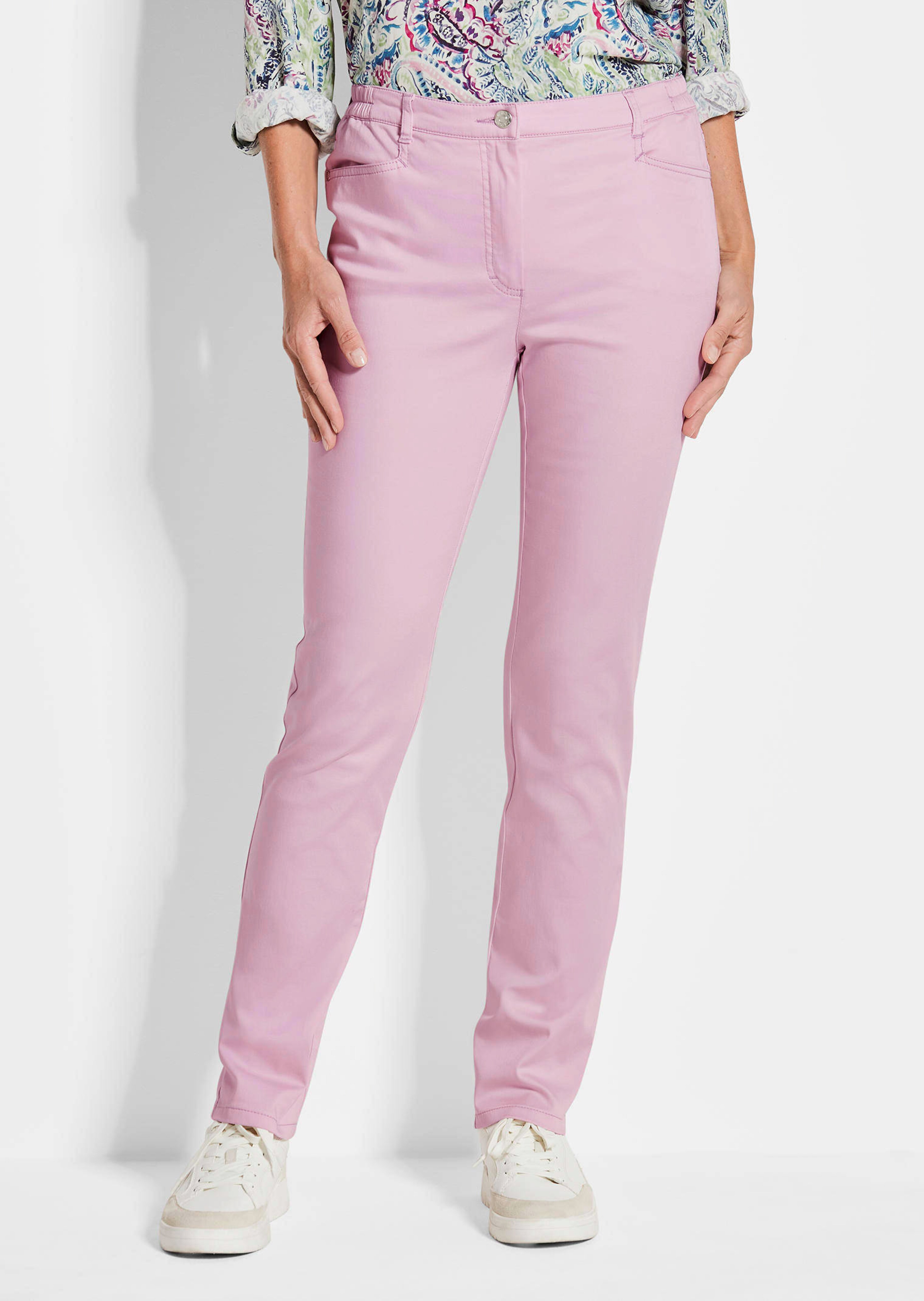 Satijnen katoenen broek LOUISA COMFORT+