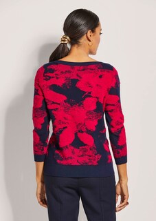 Jacquard-Pullover mit 3/4-Ärmeln thumbnail 4