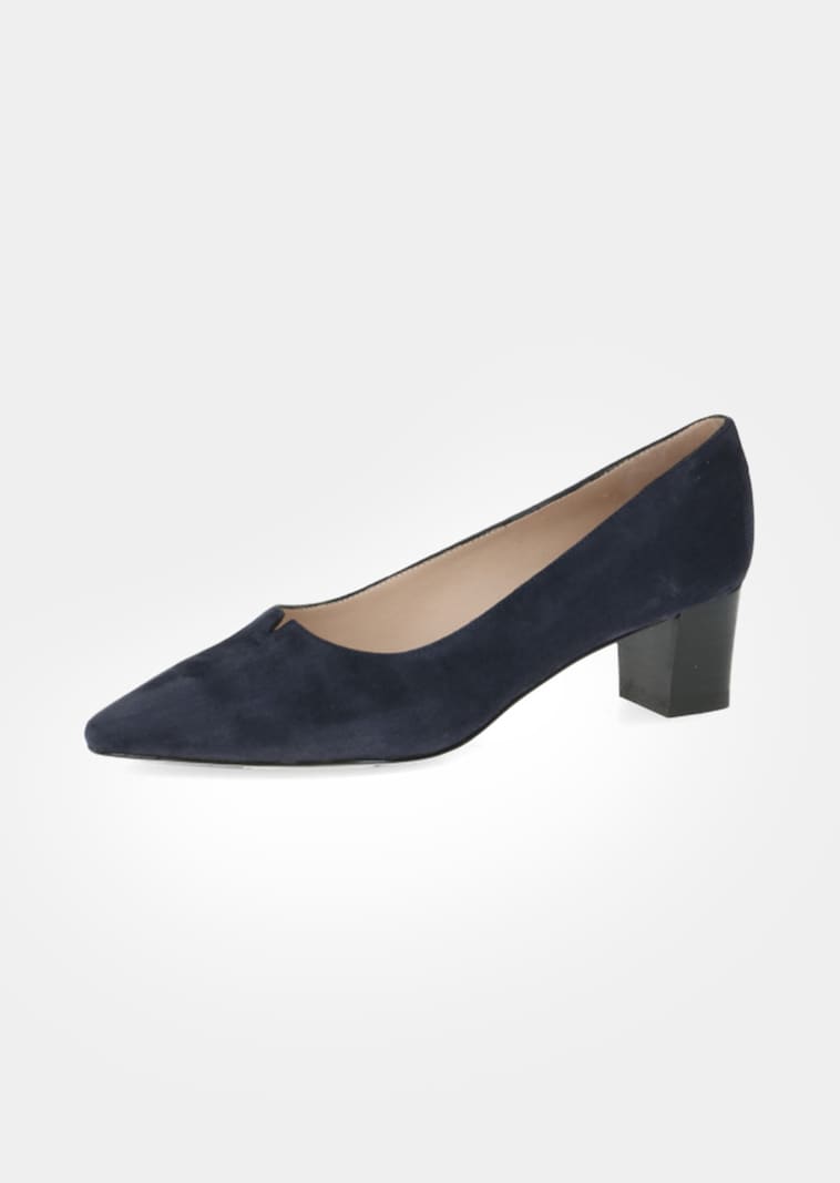 Pumps van echt suèdeleer