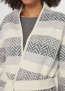 Verschlusslose Strickjacke mit Bindeband thumbnail 6