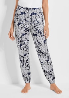 Comfortable joggers with a leaf print thumbnail 1