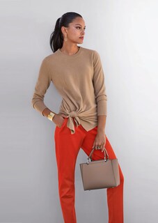 Kaschmirpullover mit Zierknoten thumbnail 1