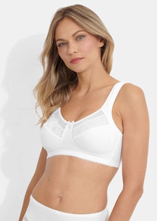 Soutien-gorge sans armatures orné de dentelle thumbnail 1