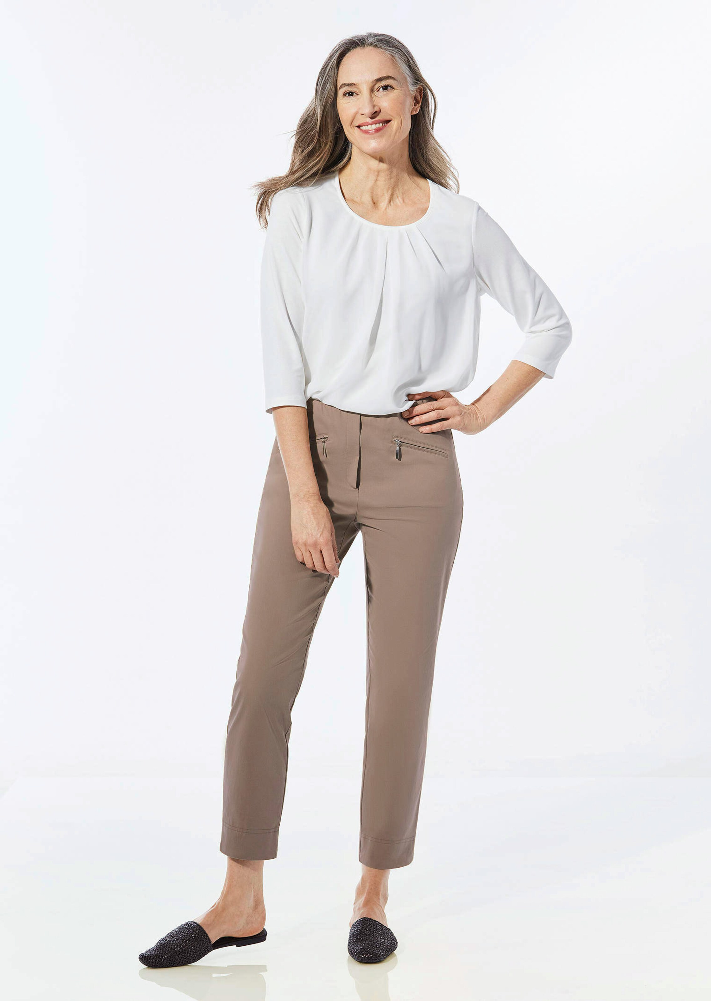 Pantalon 7/8 en bengaline LOUISA thumbnail 3