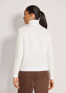 Pull en maille fine avec viscose et élasthanne thumbnail 4
