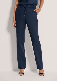 Linnen broek met tunnelkoordje thumbnail 2