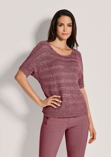 Ribbon-yarn jumper with sheen effect thumbnail 2