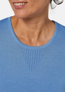 Sommerlicher Strickpullover mit Ajourmuster thumbnail 5