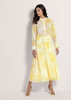 Rundhals-Bluse mit Unikat-Print thumbnail 3