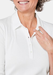 Polo avec broderie en pur coton thumbnail 5