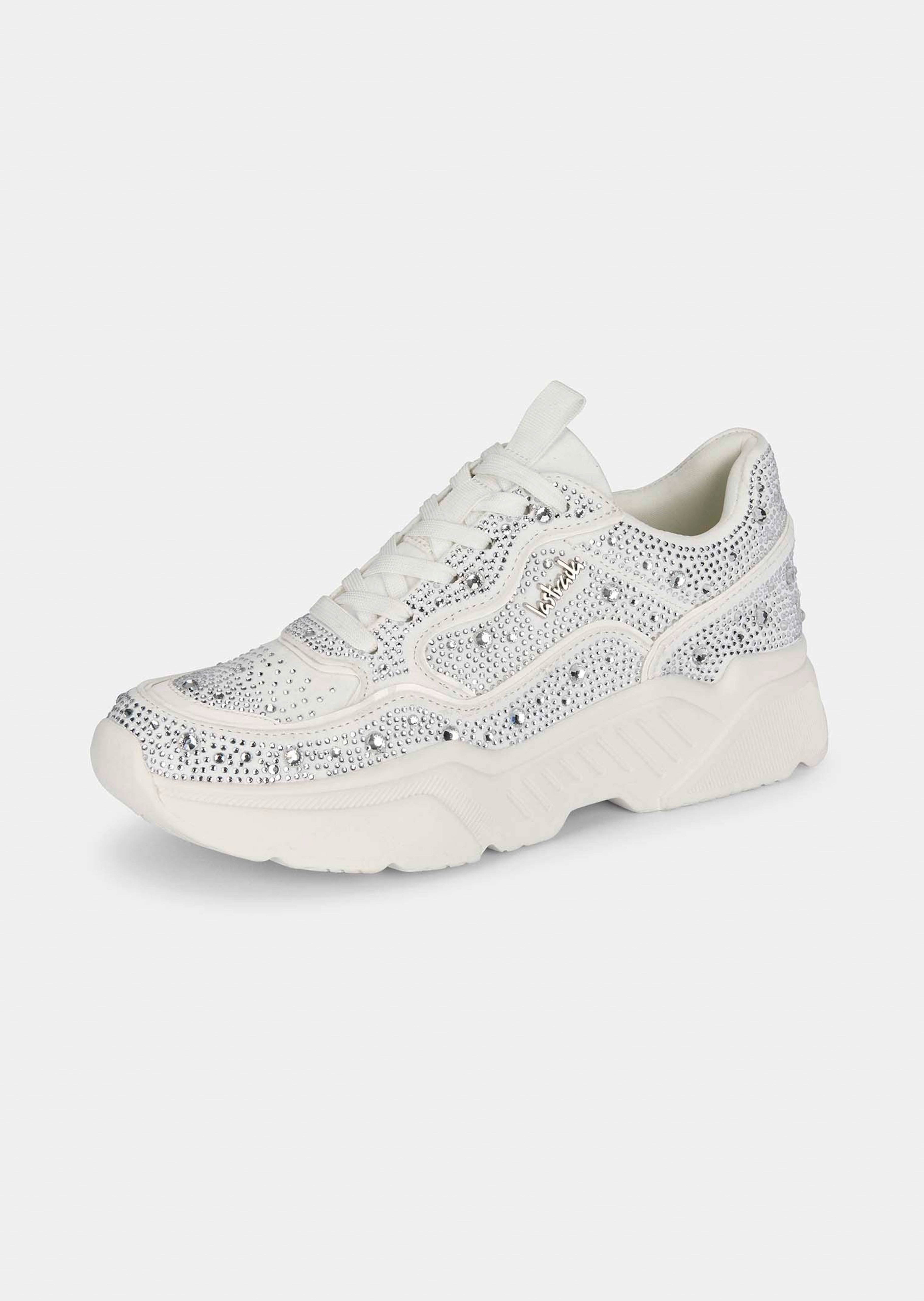 Sneaker mit Glitzersteinchen