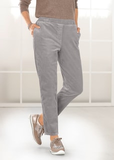 Corduroy broek met elastische tailleband thumbnail 7