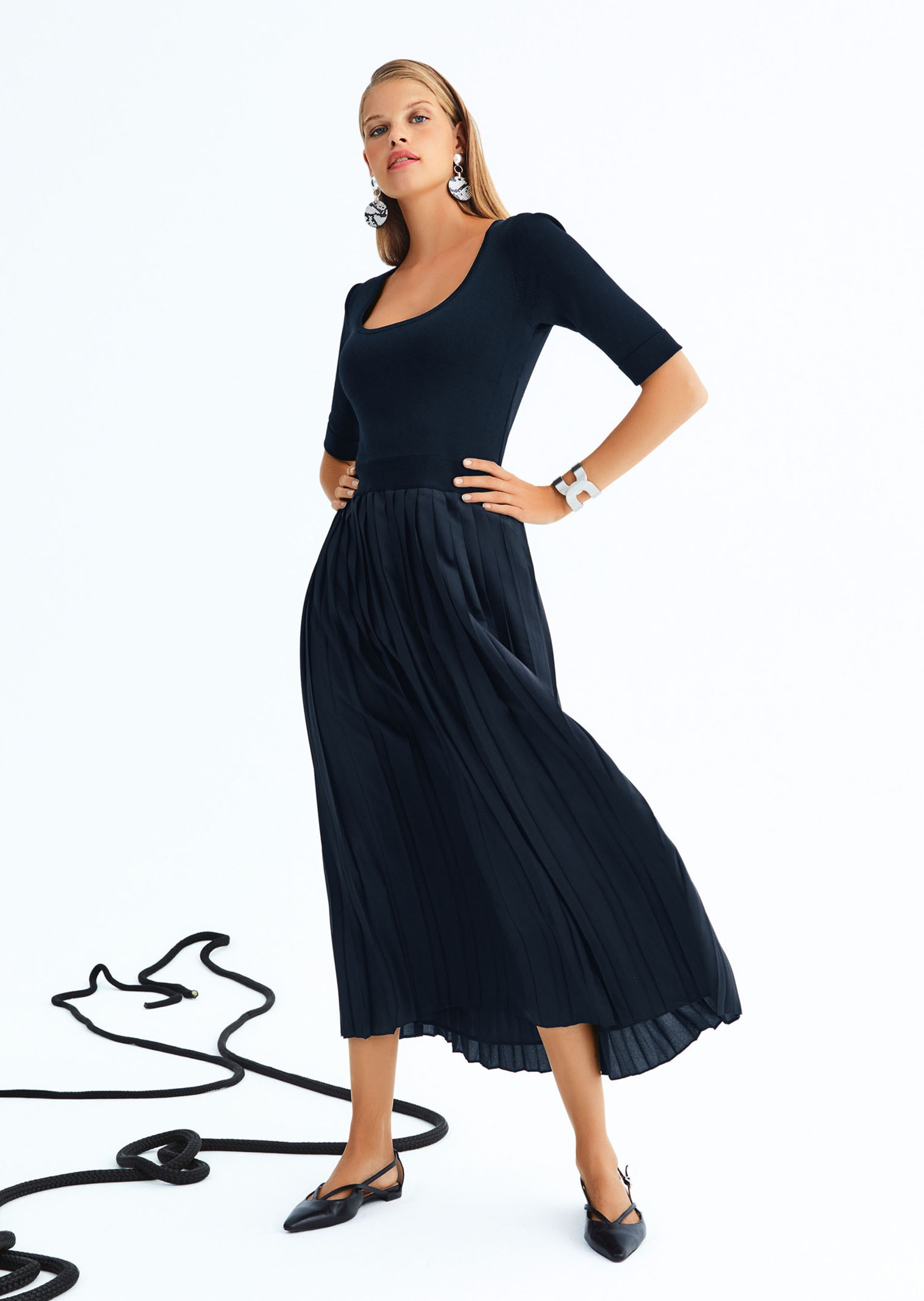 Robe plissée