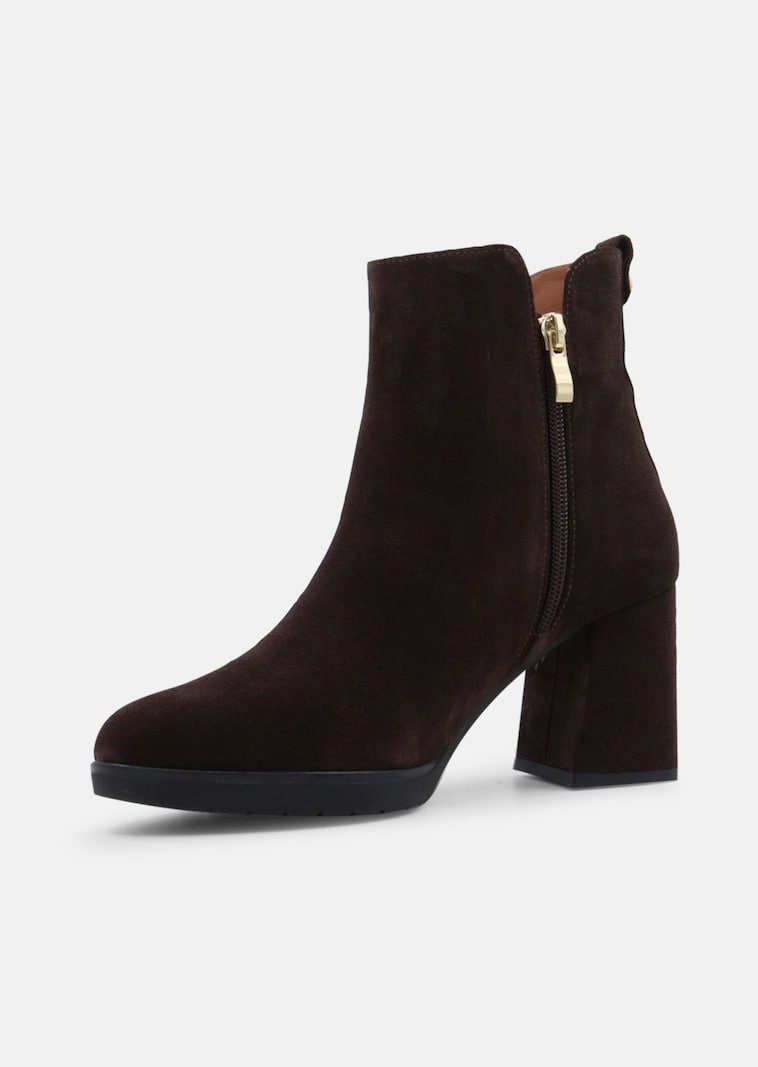 Stiefeletten aus Veloursleder