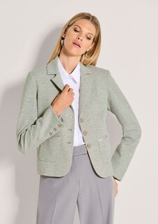 Jersey blazer with a honeycomb pattern thumbnail 2