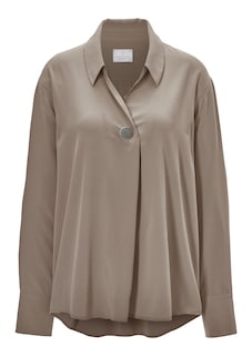Seidenbluse mit edlem Schmuckknopf thumbnail 2