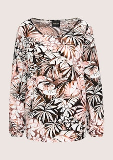Bluse mit Blätterprint thumbnail 7