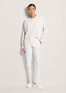 Kurzer Oversize-Pullover mit Kaschmir thumbnail 3
