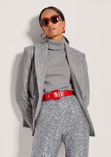 Trendstarker Nadelstreifen-Blazer thumbnail 5