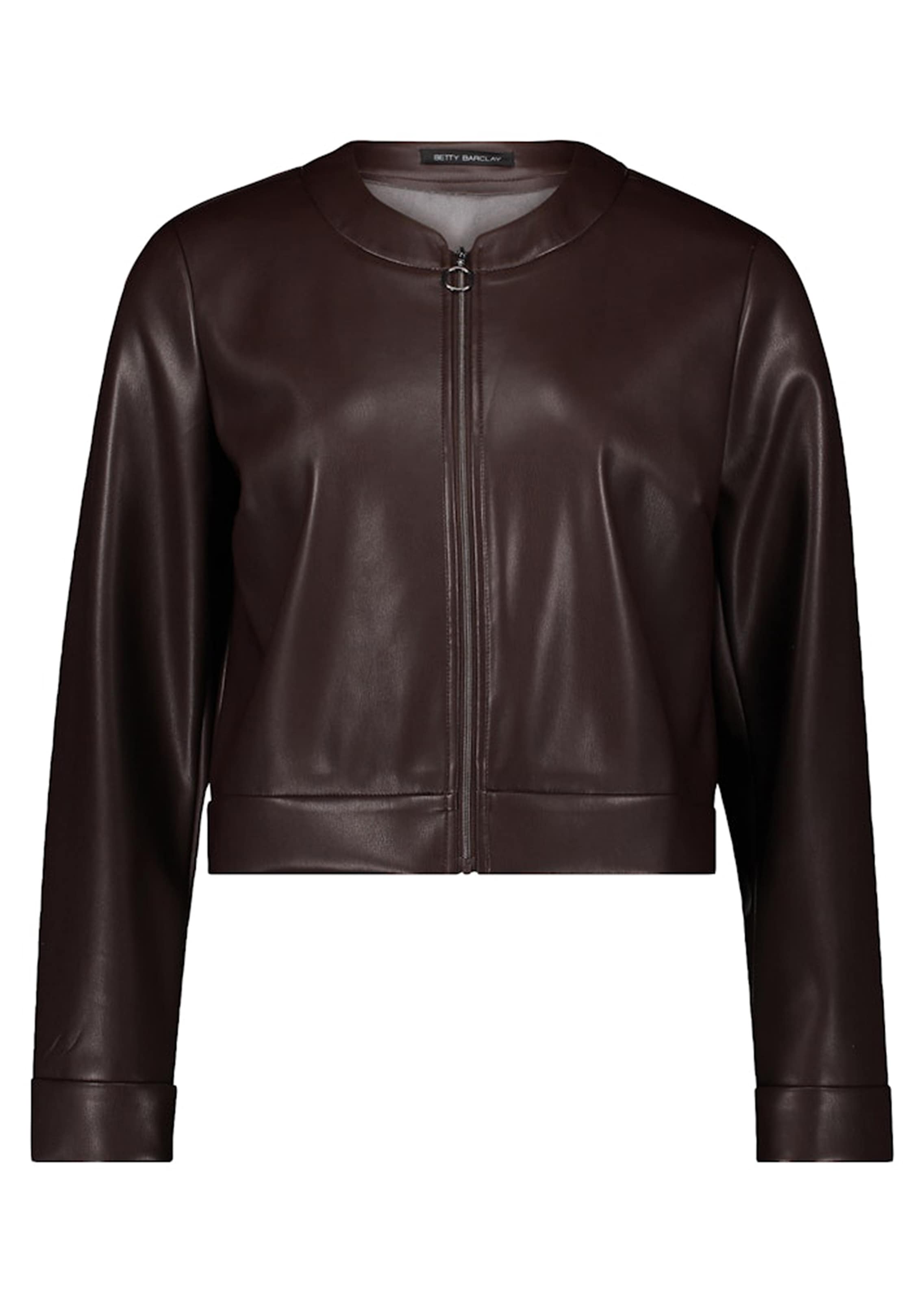 Kurzjacke aus weichem Lederimitat