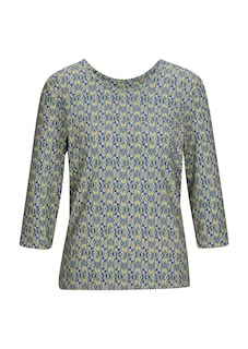 T-shirt en viscose à motif mosaïque géométrique thumbnail 6