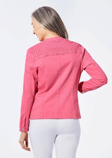 Veste en jean à dentelle ajourée thumbnail 3