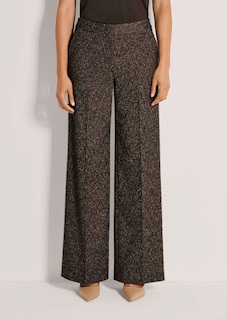 Weite Tweed-Hose mit Bügelfalten thumbnail 2