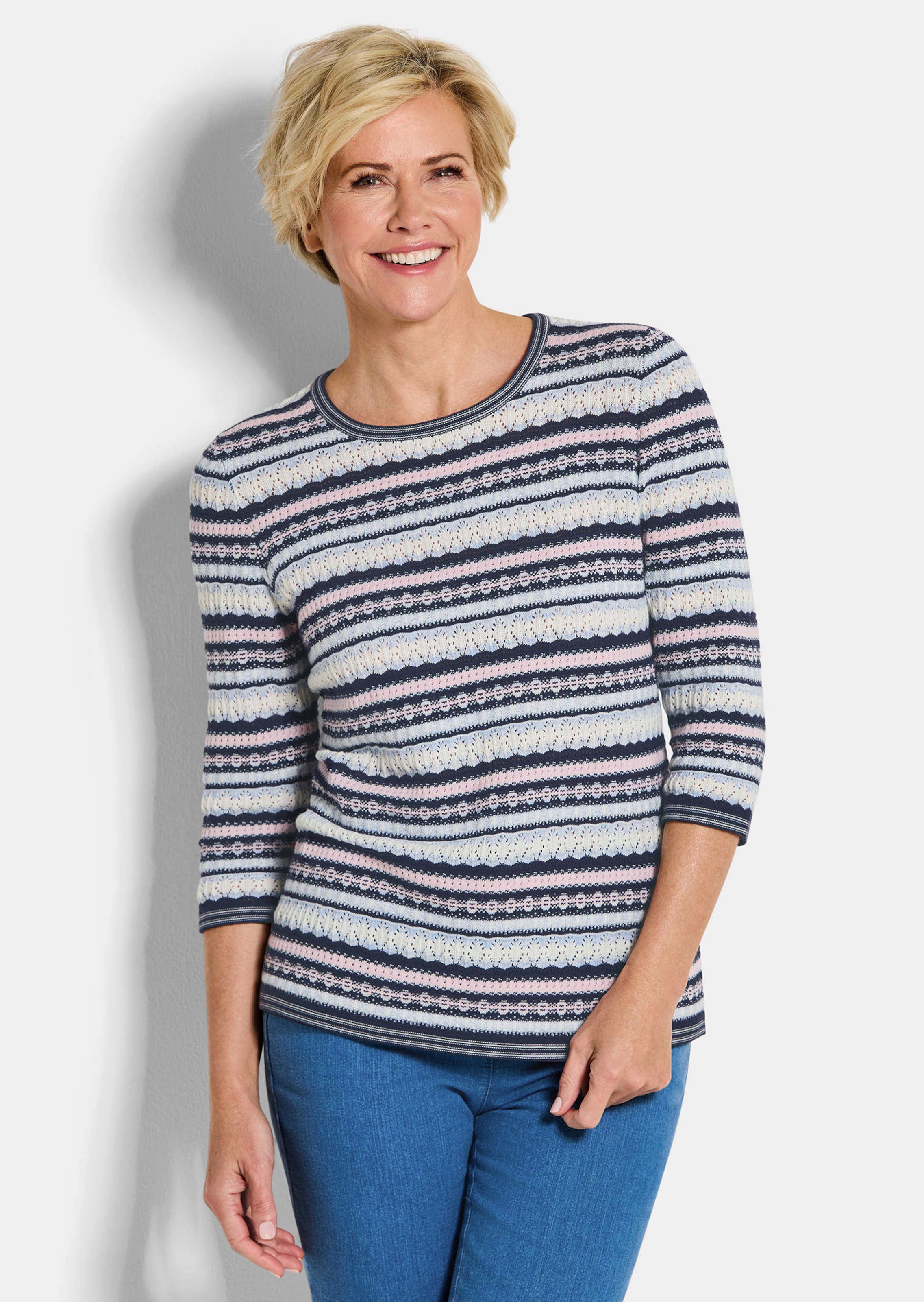 Raitakuosinen jacquard-neule