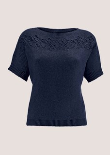 Halbarm-Pullover mit Baumwolle thumbnail 7