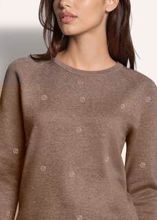 Pullover mit dezenter Blütenverzierung thumbnail 6