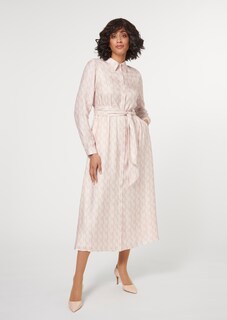 Bedrucktes Hemdblusenkleid mit Gürtel thumbnail 3