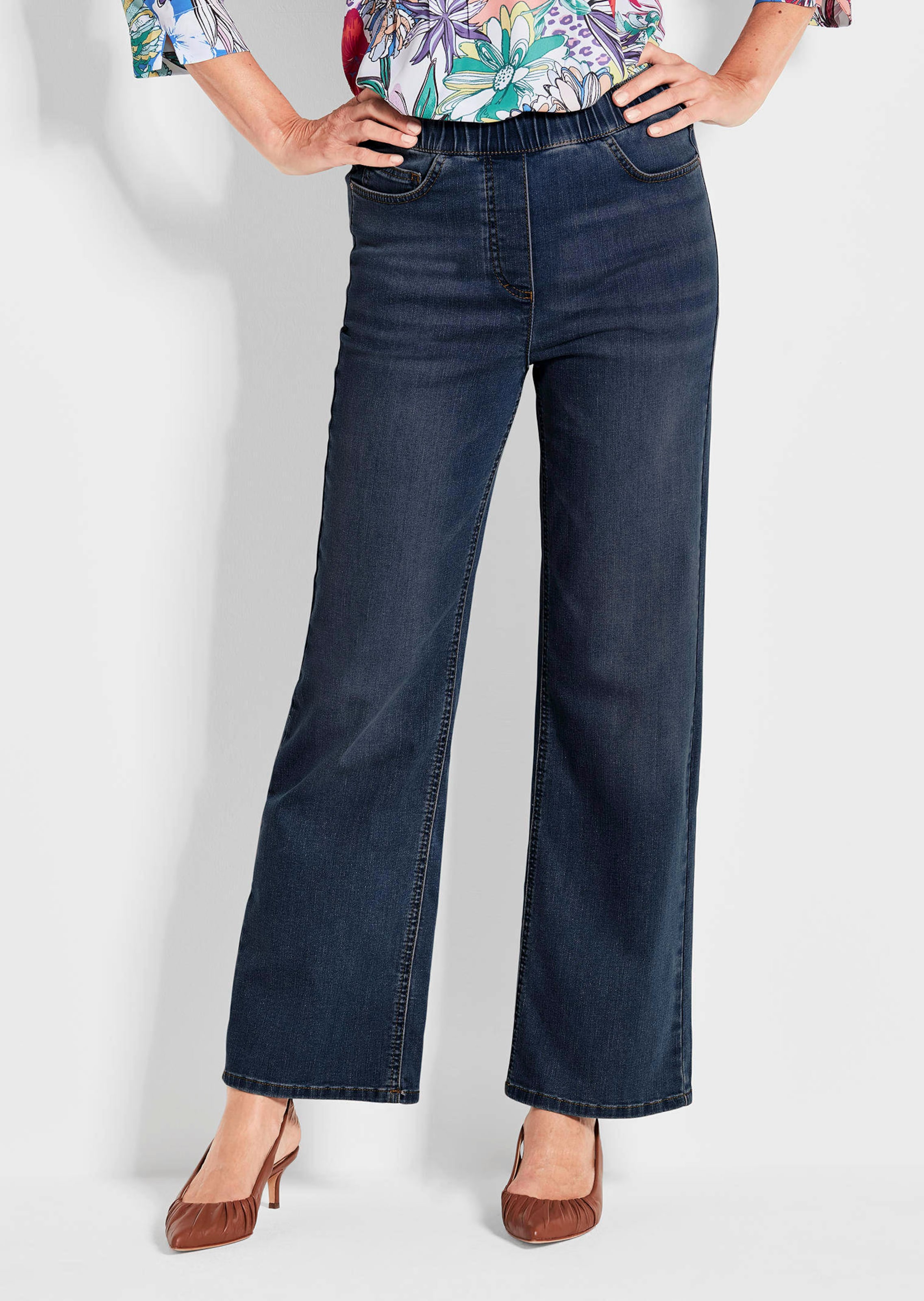 Jean·VERA·à·taille·élastique avec jambes amples